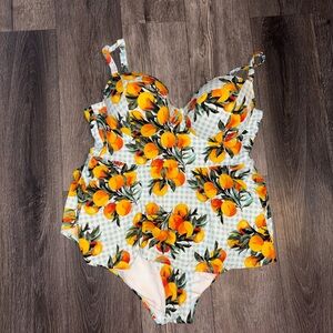 Torrid One-Piece Tummy Control Peplum Swimsuit